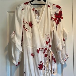 Joie Silk Anawrette Wrap Dress